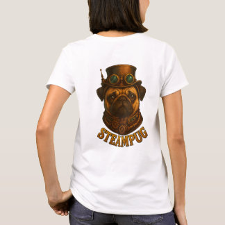 T-shirt Steampunk SteamPug T Shirt - unique Steampunk dog!