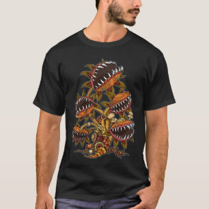 T-shirt Steampunk Victorian Carnivore Plante Vénus Fly
