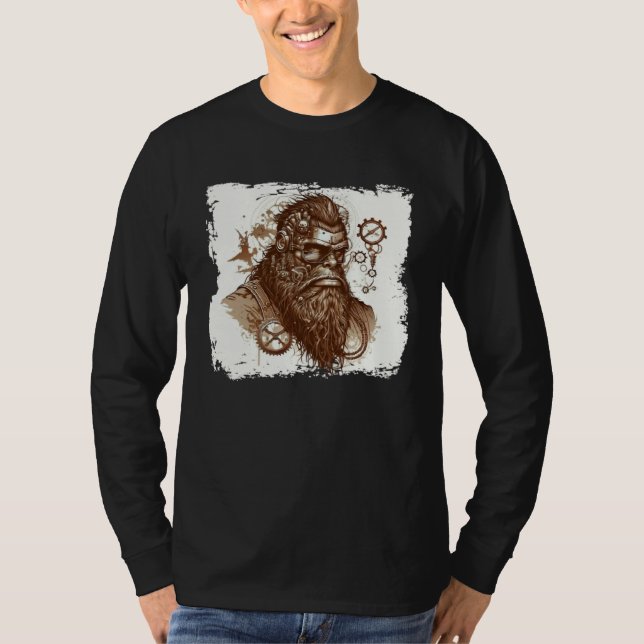 T-shirt Steampunk Yeti (Devant)