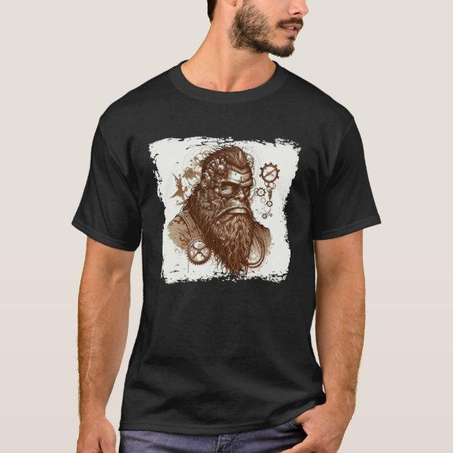 T-shirt Steampunk Yeti (Devant)
