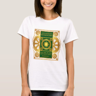 T-shirt Steamworks-Or Atlantean et vert sur le marbre