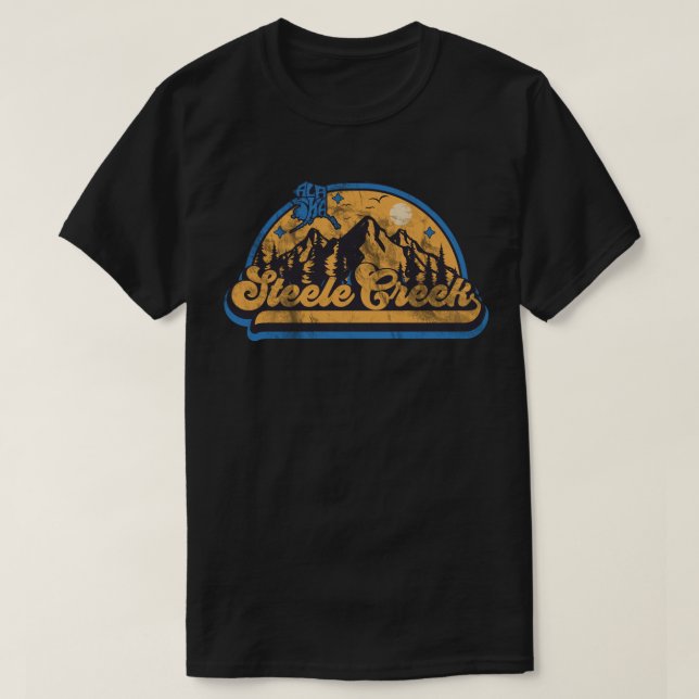 T-shirt Steele Creek, Alaska (Design devant)