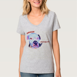 T-shirt Steele " de Heather de bouledogue "de sang bleu