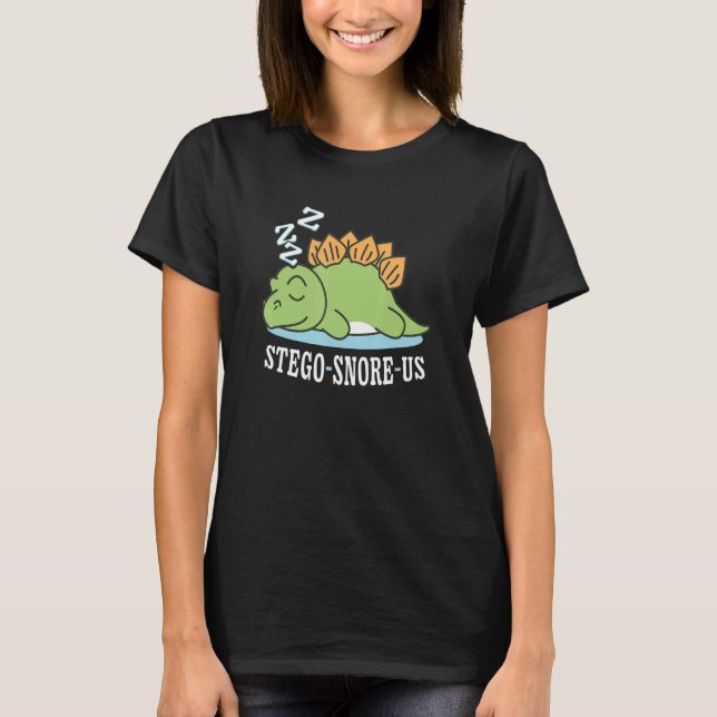 T-shirt Stego Snore Us Reptile Préhistorique Dinosaur Steg (Devant)