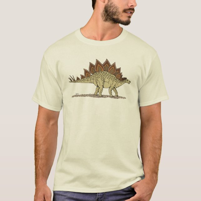 T-shirt Stégosaure dinosaure jurassique (Devant)