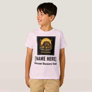 T-shirt Stégosaure Dinosaure Préhistorique Lune