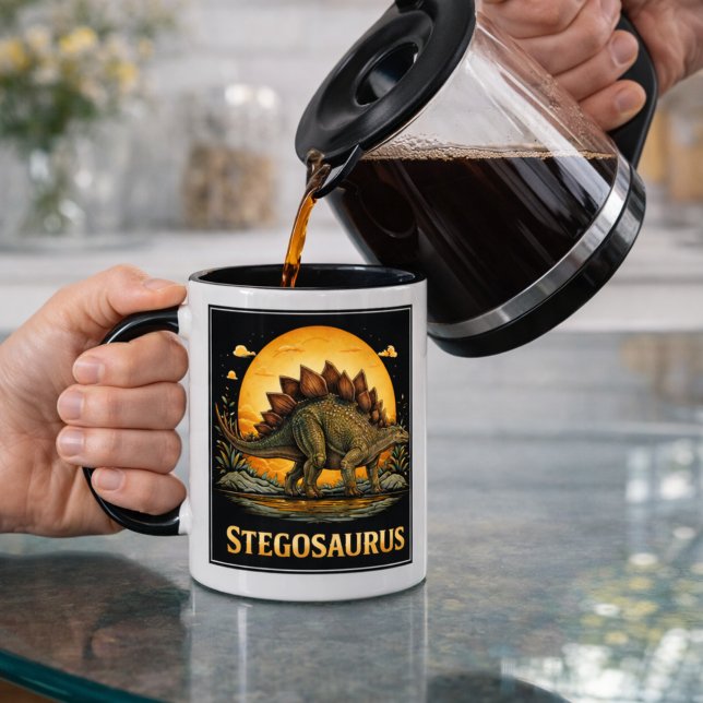 T-shirt Stégosaure Dinosaure Préhistorique Lune (Créateur téléchargé)