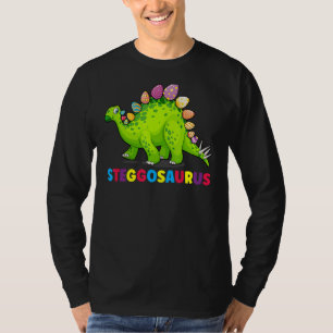 T-shirt Stegosaurus Bunny OEuf d'oreille Jour de Pâques Di