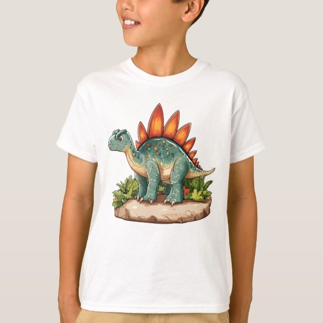 T-shirt Stegosaurus Dinosaur (Devant)