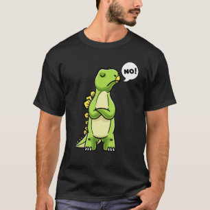 T-shirt Stegosaurus Dinosaur, Têtu, Dit Non Aux Dino Girls