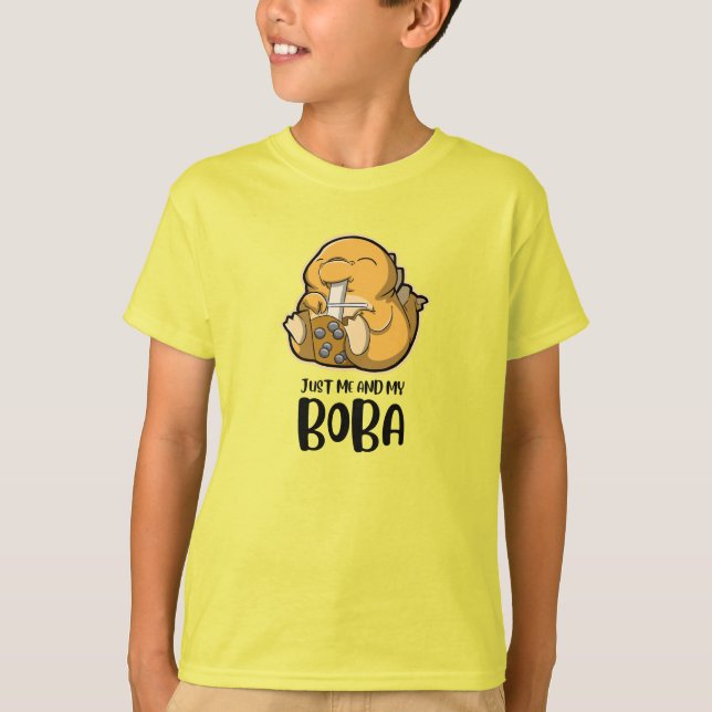 T-shirt Stegosaurus - Juste Moi Et Mon Boba (Devant)