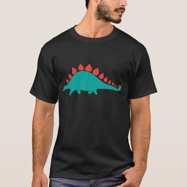 T-shirt Stegosaurus mignon de dinosaure (Devant)