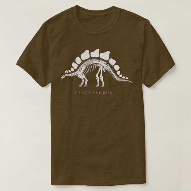 T-shirt Stegosaurus Skeleton famous Dinosaur Bones Fan Kid (Design devant)