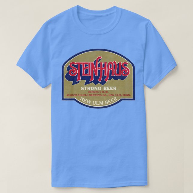 T-shirt Steinhaus Beer Retro Defunct Breweriana (Design devant)
