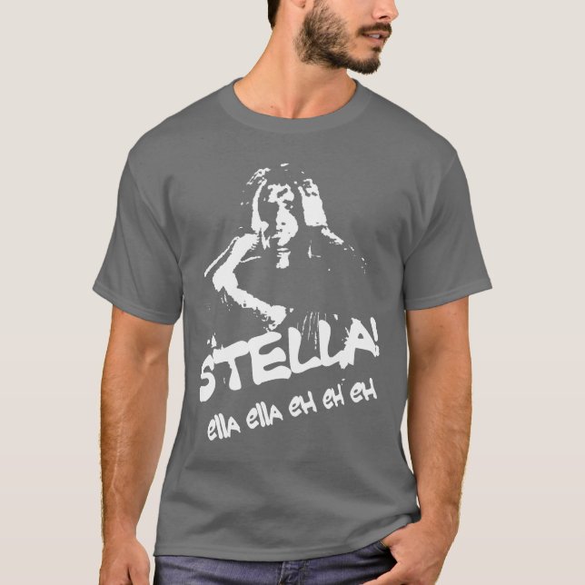 T-shirt Stella des hommes (Ella Ella hein hein hein) (Devant)