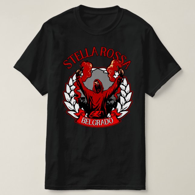 T-shirt Stella Rossa Belgrado ULTRAS (Design devant)