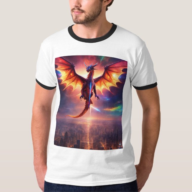 T-shirt Stellar Dragon Sky (Devant)