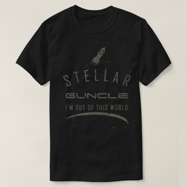 T-shirt Stellar Guncle mignon cadeau de l'espace (Design devant)