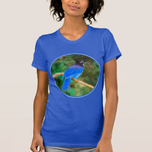 T-shirt Steller's Jay Painting - Art original pour oiseaux
