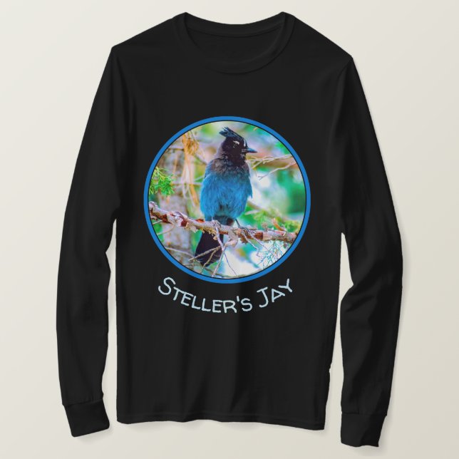 T-shirt Steller's Jay - Photographie originale (Design devant)