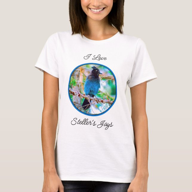 T-shirt Steller's Jay - Photographie originale (Devant)