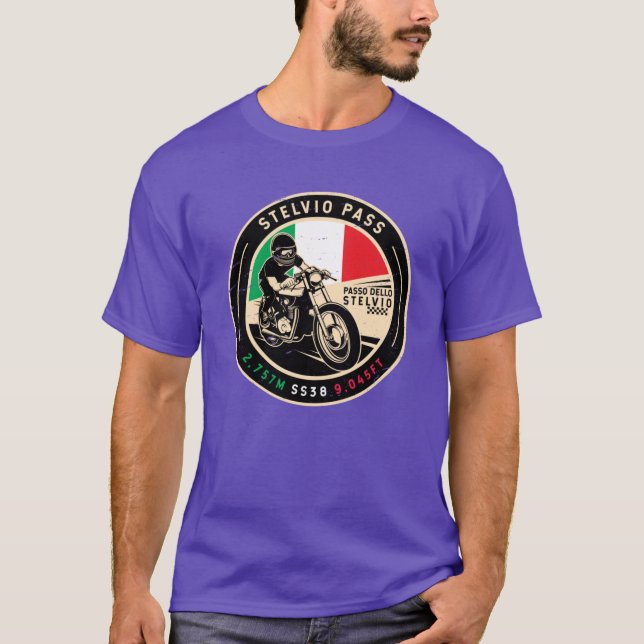 T-shirt Stelvio Pass Passo Dello Stelvio Motorcycle family (Devant)