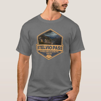 T-shirt Stelvio Pass Passo Dello Stelvioravel Art Badge gi