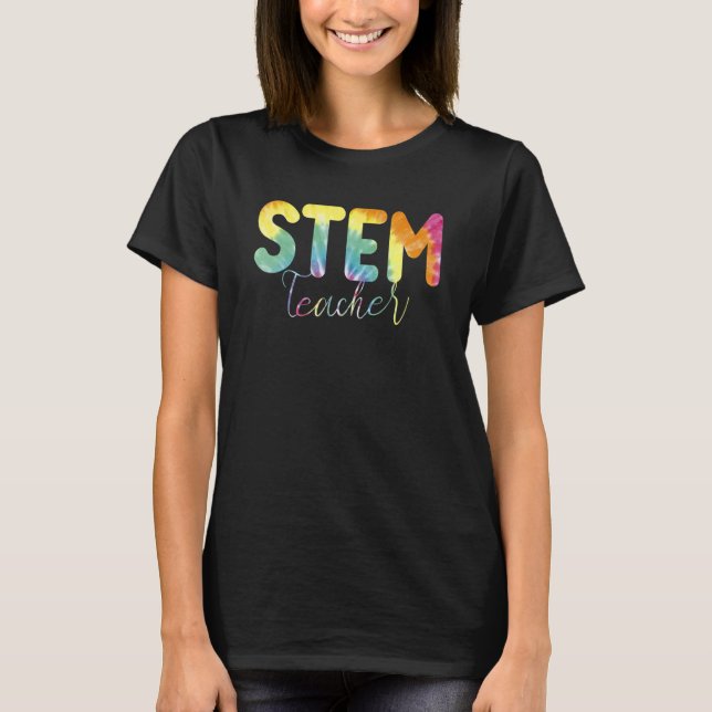 T-shirt Stem Enseignant Retour À L'École Garçons Filles St (Devant)