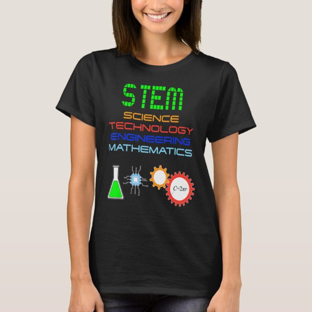 T-shirt Stem Science Technologie Génie Mathématiques St (Devant)