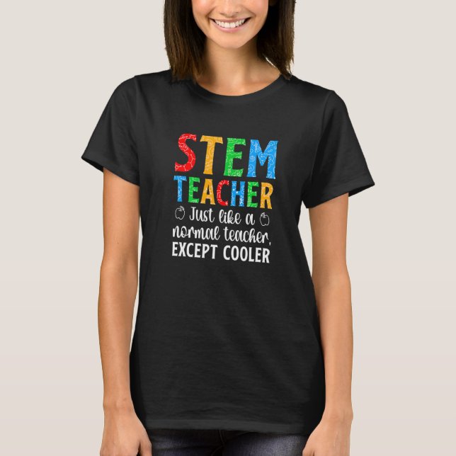 T-shirt STEM Teacher Science Technology Engineering Math (Devant)
