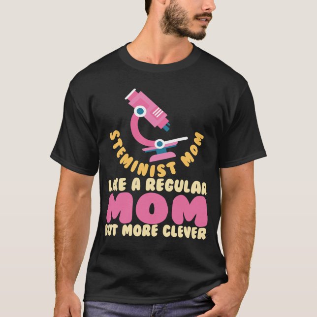 T-shirt Stéméniste Maman Science Math STEM (Devant)