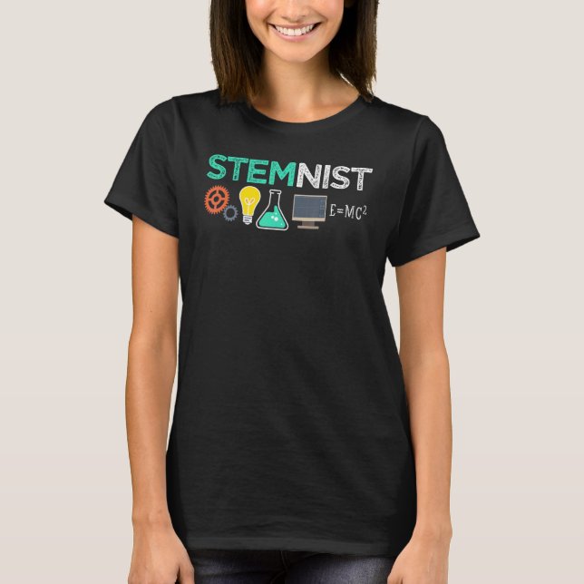 T-shirt Stéménite Science Technologie Génie Math STEM (Devant)