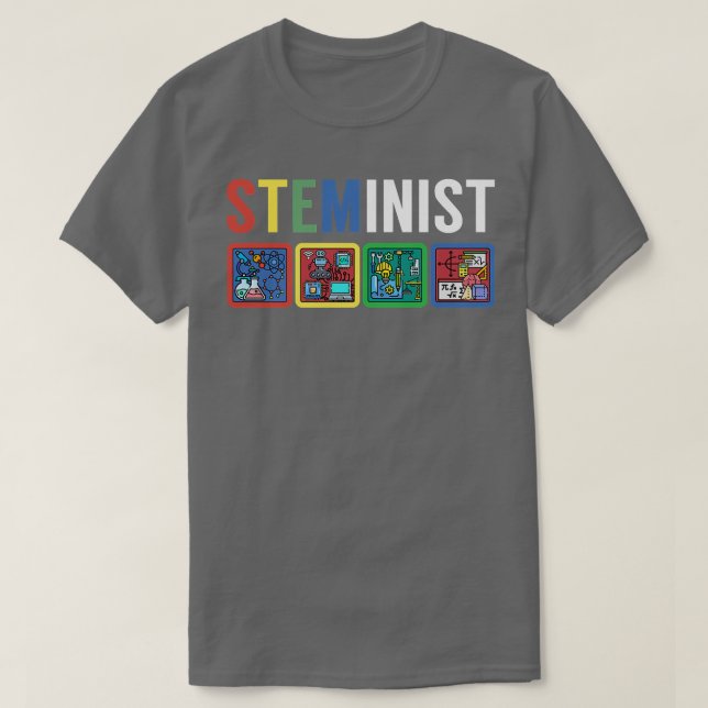 T-shirt Stéménite Science Technologie Génie Math STEM (Design devant)