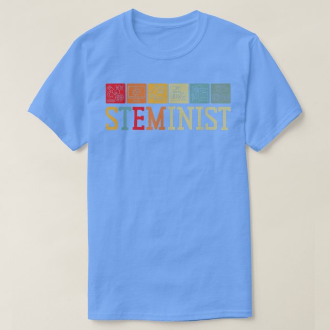 T-shirt Stéménite Science Technologie Génie Math STEM (Design devant)