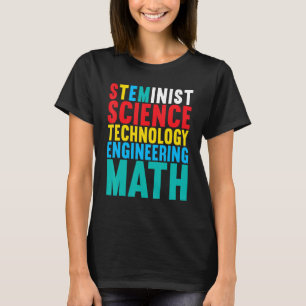 T-shirt Stéménite Science Technologie Génie Mathématiques