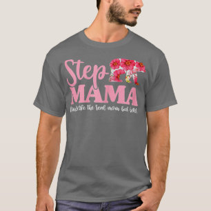 T-shirt Step Mama Ours Floral Pour Femmes, Fête Des Mères