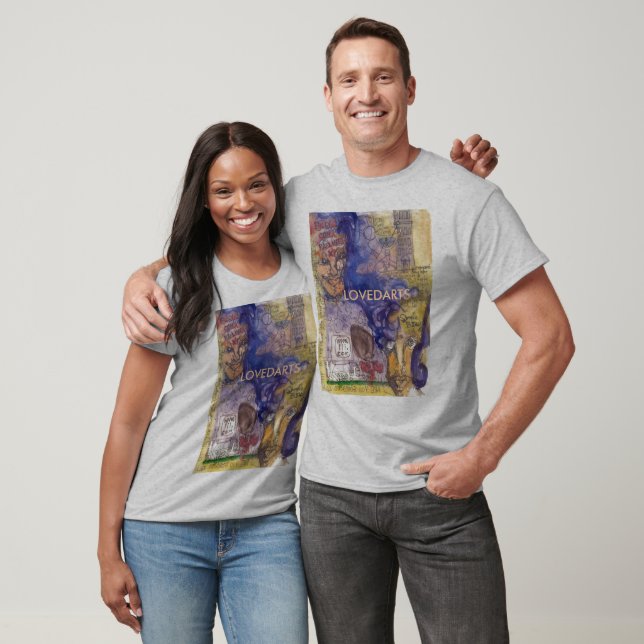 T-shirt Step Up LOVEDARTS, rondelle tunique/brune (Unisexe)