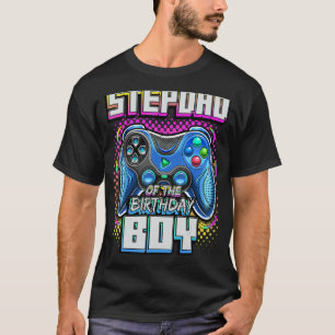 T-shirt Stepdad De L'Anniversaire Garçon Correspondant Vid