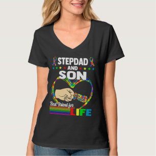 T-shirt Stepdad Et Son Meilleur Ami Pour La Vie Autisme Pa