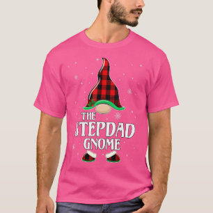 T-shirt Stepdad Gnome Buffalo Plaid Matching Family Group