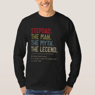 T-shirt Stepdad L'Homme Le Mythe La Légende Qu'Il Connait