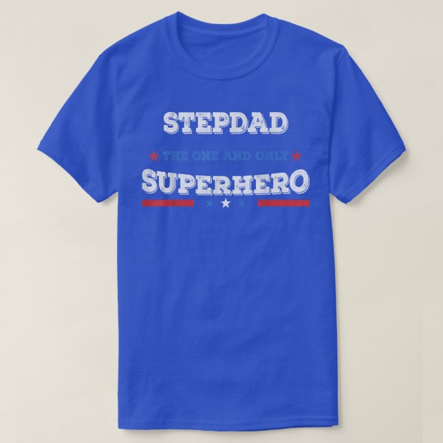 T-shirt Stepdad Superdad superhero superdad father hero st (Design devant)