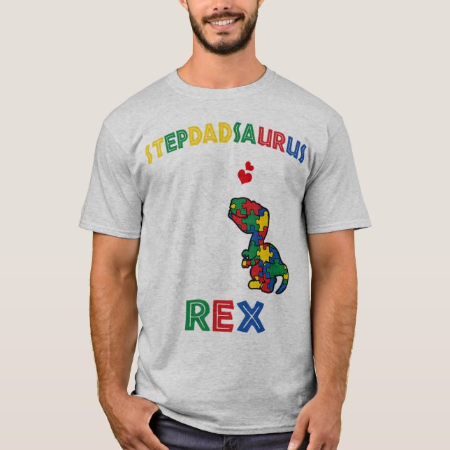 T-shirt Stepdadrsaurus Rex - Parfait pour le beau-père qui (Devant)