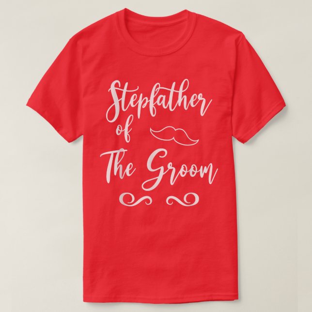 T-shirt Stepfather of Groom & Bride Wedding Matching  (Design devant)