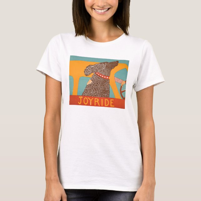 T-shirt Stephen Huneck Joyride avec laboratoire de (Devant)