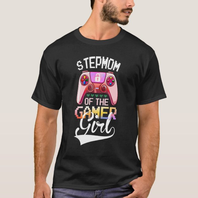 T-shirt Stepmamie De La Gamer Girl Matching Vidéo Jeu Birt (Devant)