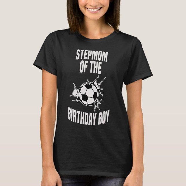 T-shirt Stepmere De L'Anniversaire Boy Soccer Team Anniver (Devant)