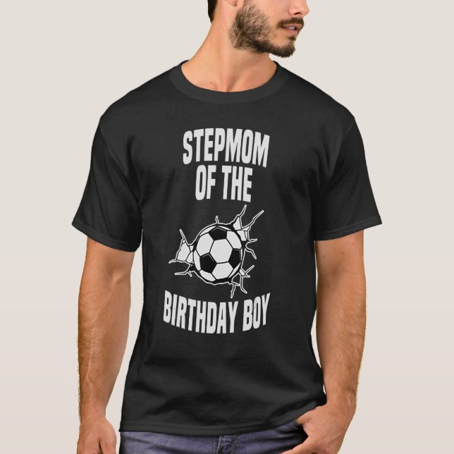 T-shirt Stepmere De L'Anniversaire Boy Soccer Team Anniver (Devant)