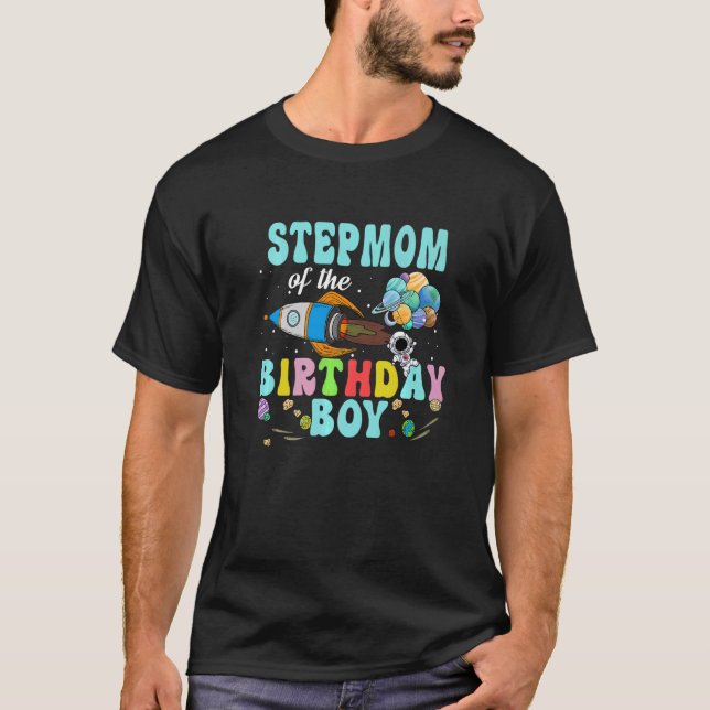 T-shirt Stepmere De L'Astronaut Anniversaire Boy Space Par (Devant)