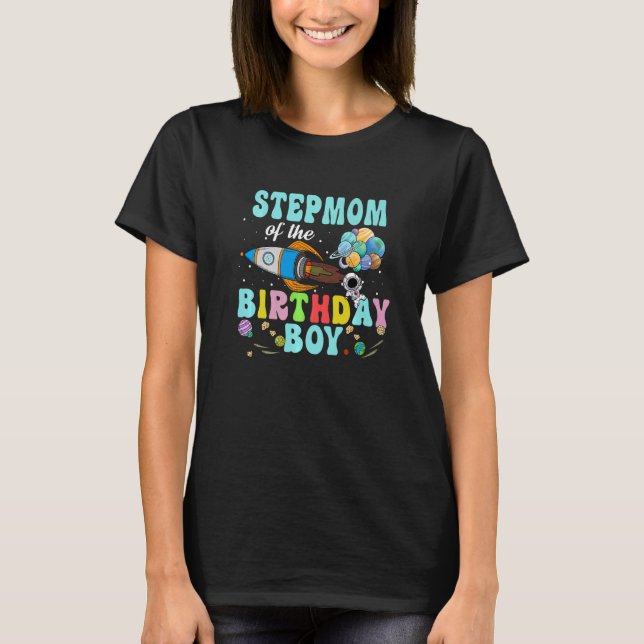 T-shirt Stepmere De L'Astronaut Anniversaire Boy Space Par (Devant)